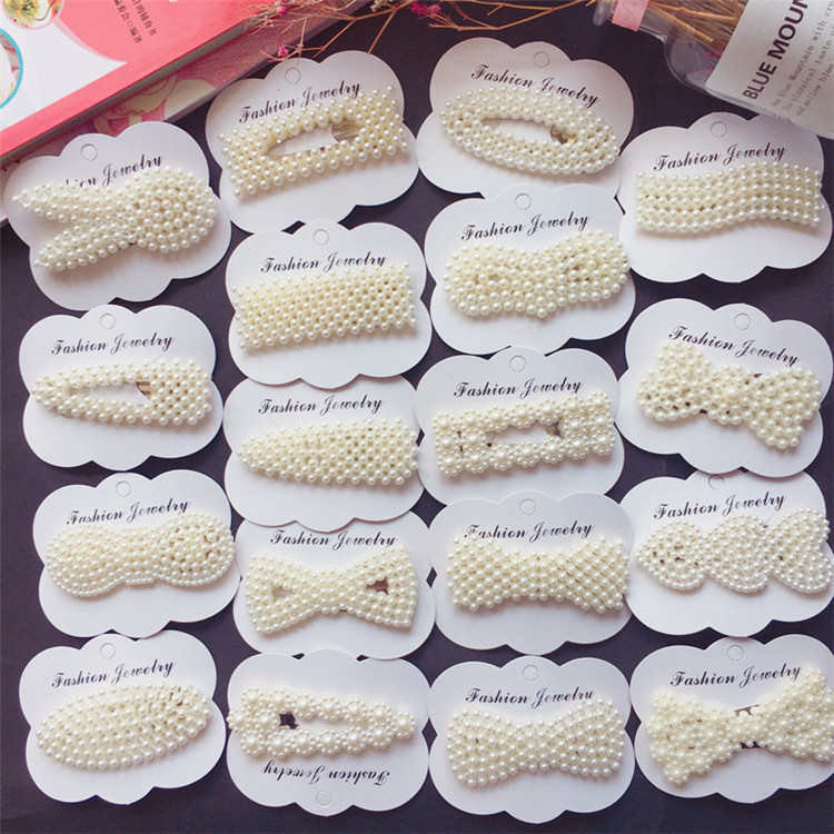 LULABY - Women's Hair Clips, Fashion Accessories, Pearl Bangs Clips, Pearl Hair Clips, Beautiful Pearl Models