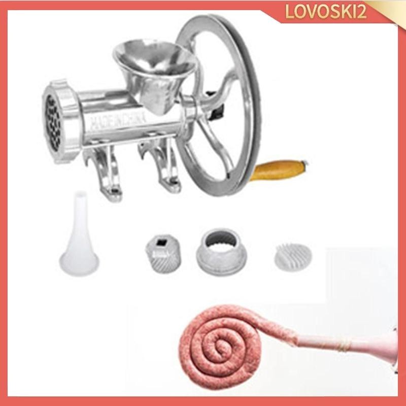 [LovoskiacMY] Meat Grinder Aluminum Sausages Stuffer Maker for Noodle Dishes Chicken