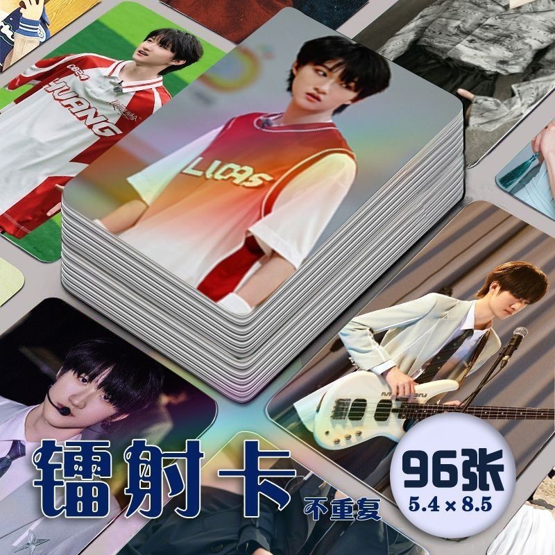 ✨New Product✨Huangshuo Laser Photocards 96 Sheets Full Set TF Family Games Merchandise Same Style Self-Printing Bonus Cards Fan Made High Quality