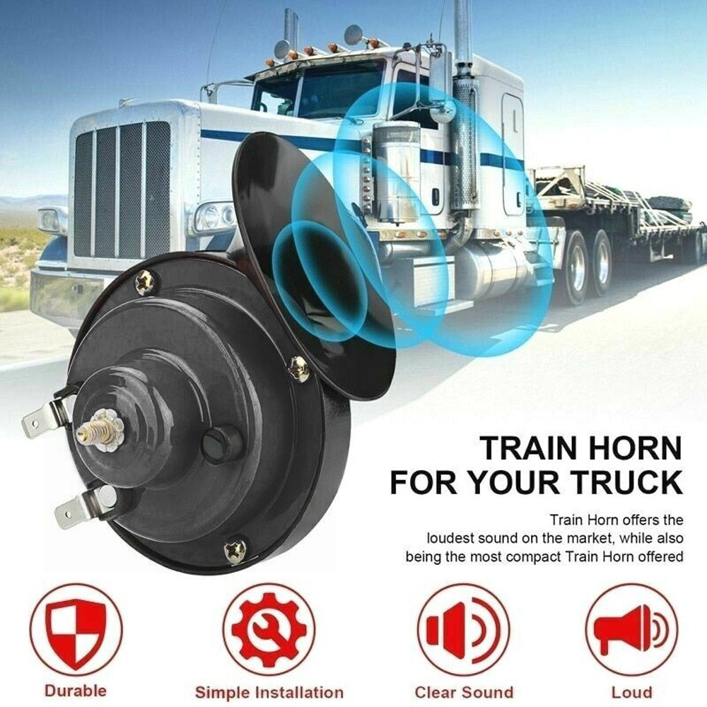 2PCS Original Hella Midnight Black Twin Tone BM BMW Snail Horn 12V Car Motorcycle Motor Kereta