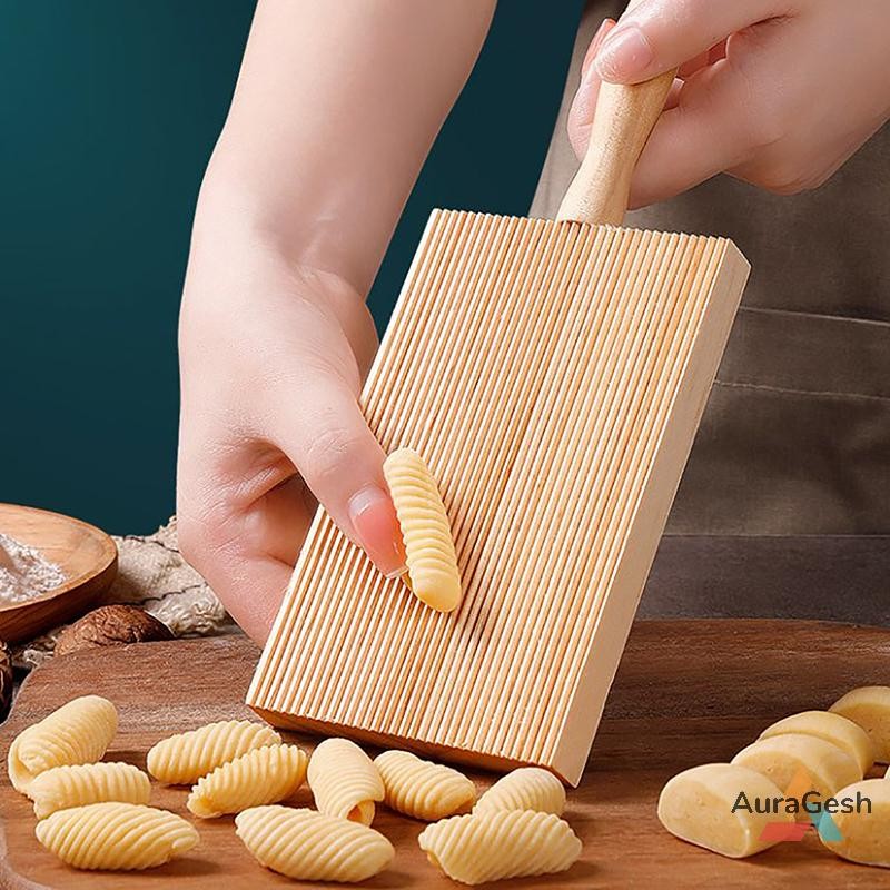 [AuraGesh] Wooden Butter Table and Popsicles Wooden Garganelli Board Natural Wood Practical Pasta Gnocchi Macaroni Board Making Handmade New