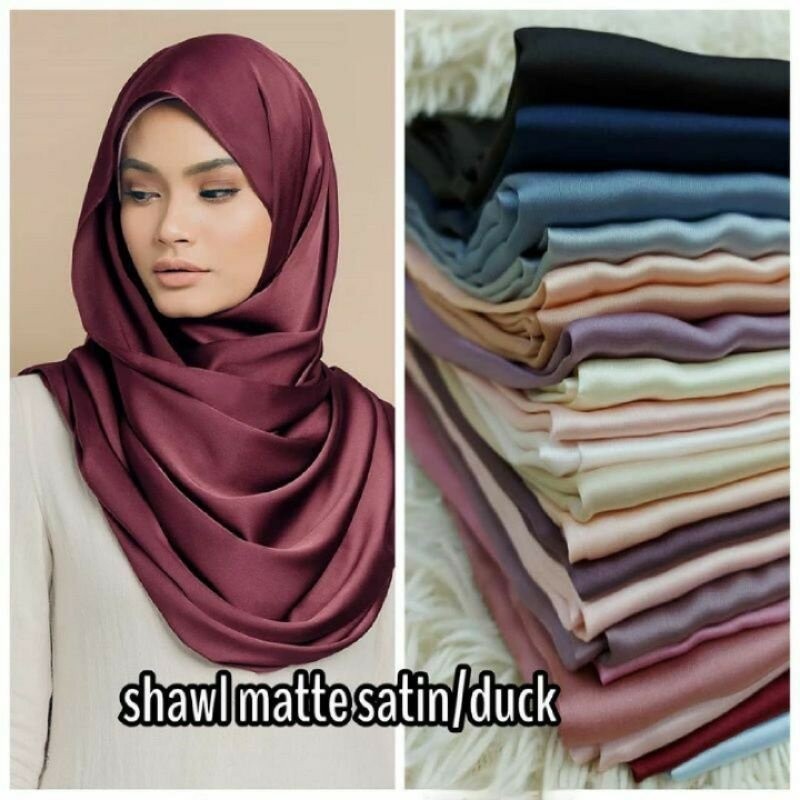 Shawl Satin Matte Premium size 1.8m