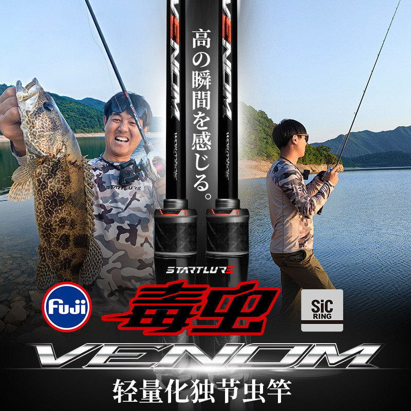 [Same Day Delivery] Drug Worm Unique Lure Rod High Carbon Fuji Guide Ring 1.98/2.01/2.04L/ML/M/MH Tone Wholesale