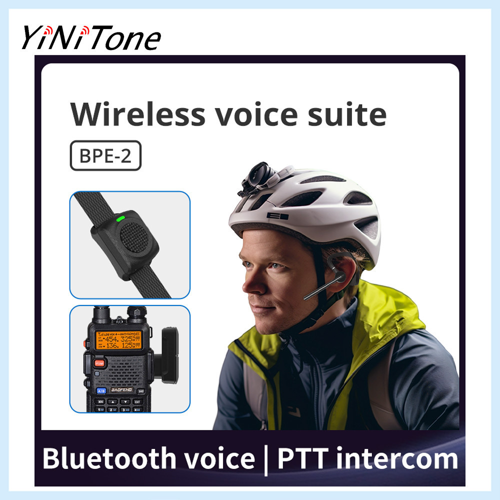 BPE-2 walkie talkie wireless voice suite hanging ears headphones and wearable PTT for UV-5R UV-82 BF-888S A36plus