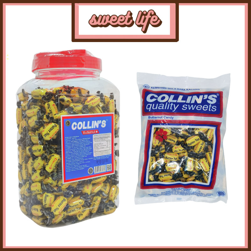 160's/360's Collin's Butternut Candy Hard Sweets Gula Pack Dan Cans BESAR(chon