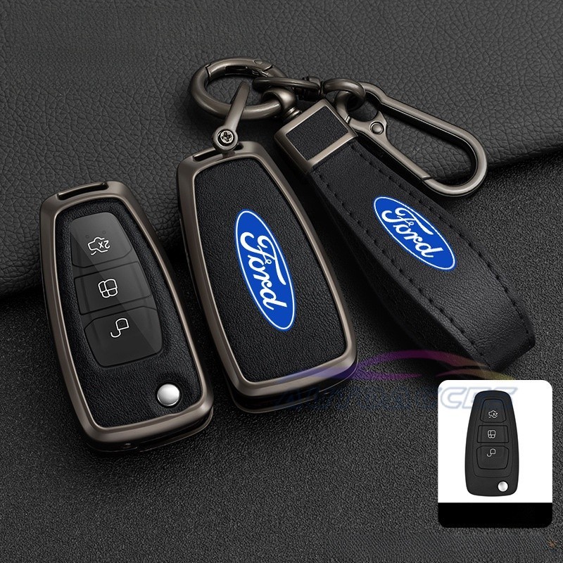 Kereta utama kes kunci fob utama untuk Ford Ranger T6 fokus 2012 zink aloi kereta perlindungan utama perlindungan pemegang Shell utama