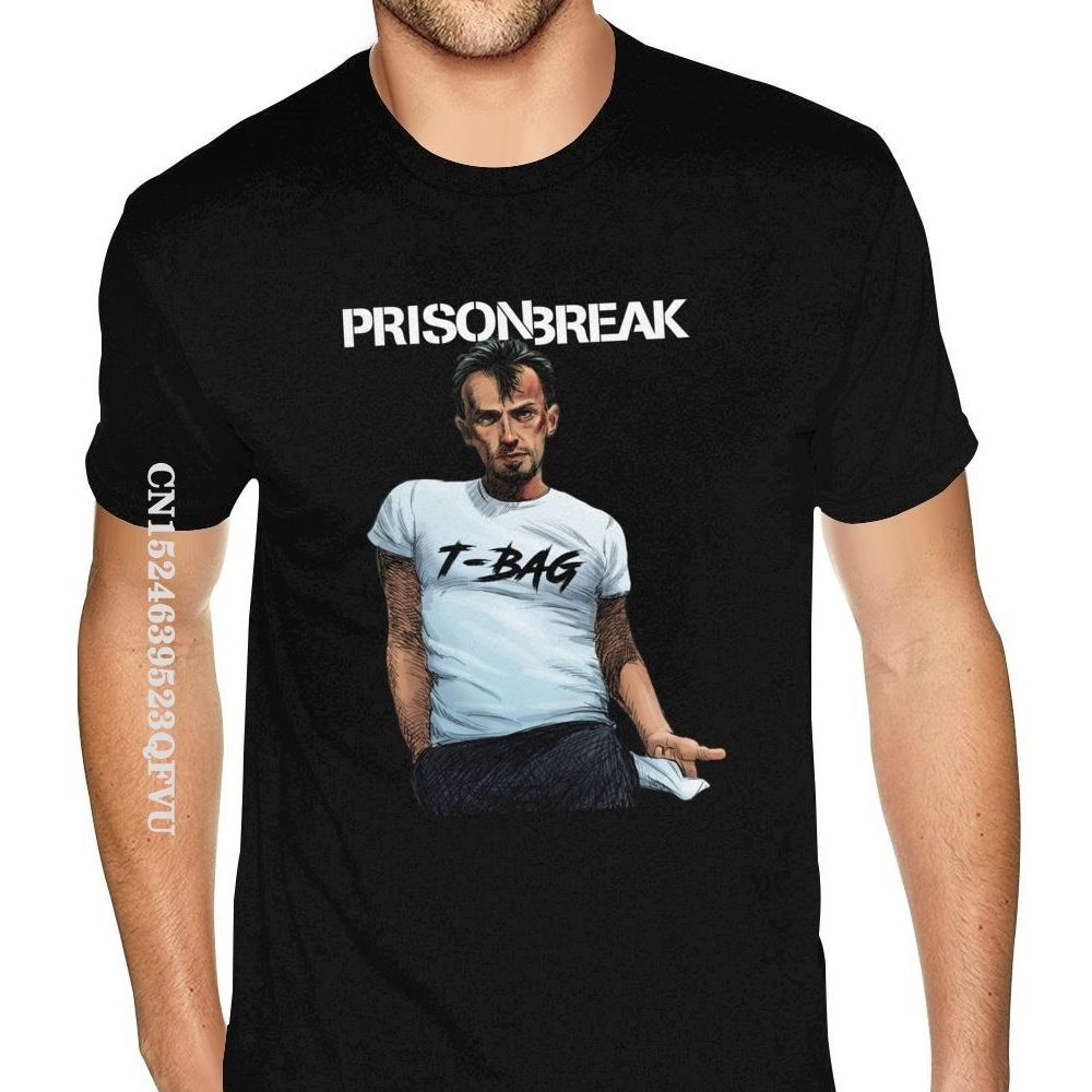 Plus Size Prison Break T-Bag T-Shirt Men Men Cool Fashion Oversized Anime Tshirt Men Tshirt Men Luxury Brand 90s Clothing