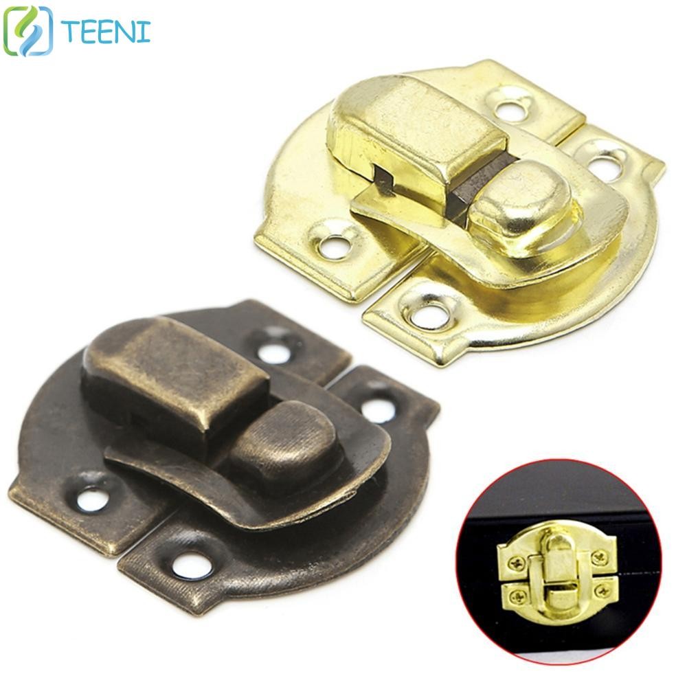 TEENI Hasp Antique 10Pcs Wooden Box Jewelry Decorative Trinket Lock