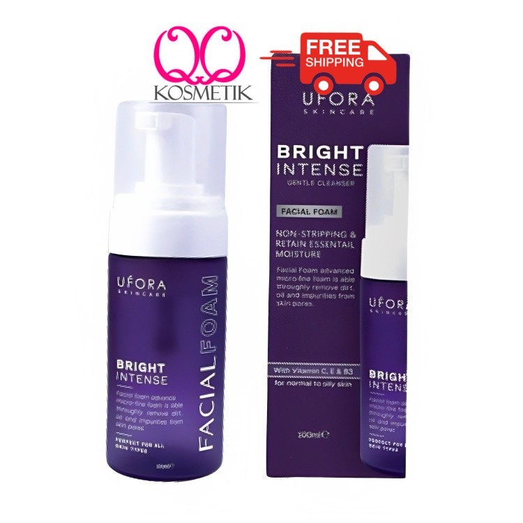 UFORA Cleanser 100ml | Facial Foam Bright Intense Skincare Treatment Ori HQ VitaminC