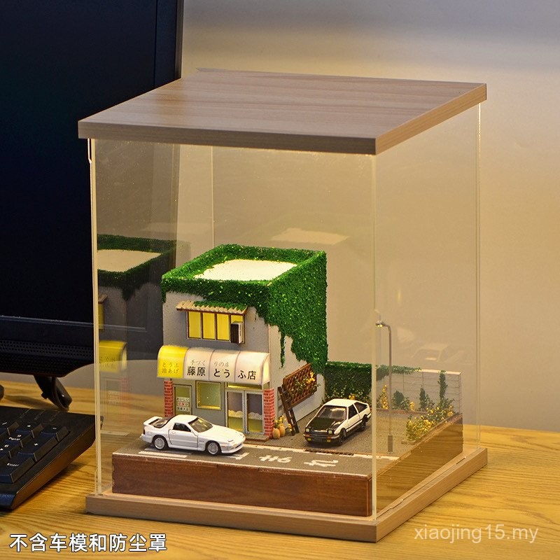 Japanese Tofu Shop 1: 64 Scale Car Scene Model Hand-Assembled City Miniature Street View DIY Material 7AJI