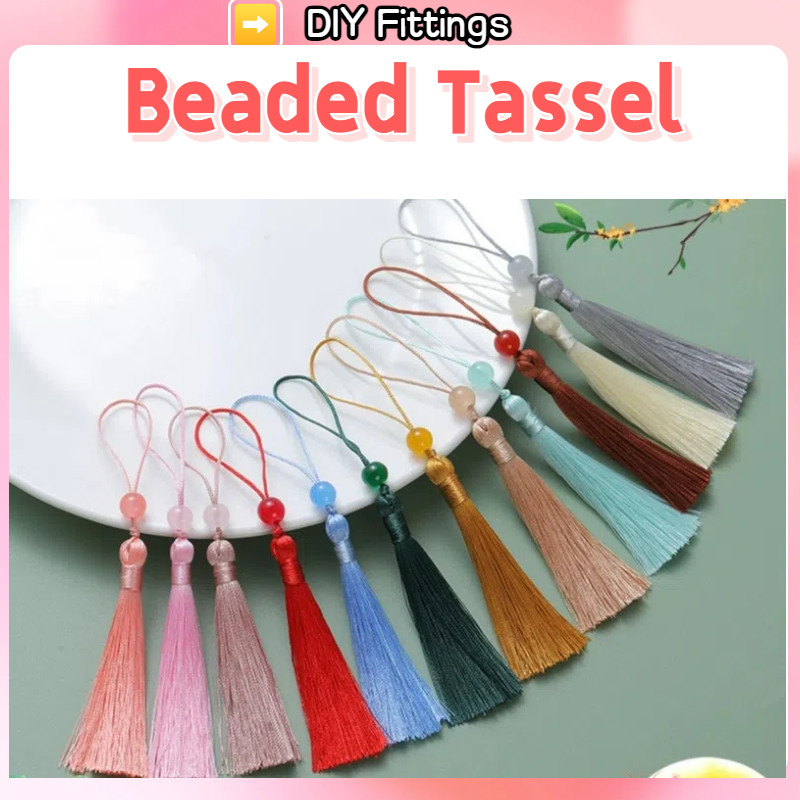 13cm Beaded Tassel Small Dangling Antique Style Vintage Charms Pendant Jewelry Accessories