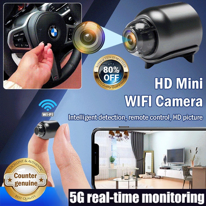 Ready Stock【HD night vision/Ultra-long standby】Explosive Home Cat Eye Camera智能WiFi远程监控摄像头160°wide-angle intelligent alarm monitoring/Home HD Mini Safe Wireless Surveillance Camera