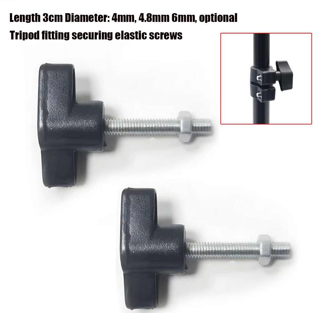 Straight Bracket Screws & Hand Screw Kit for Tripod/Selfie Stick/Floor Stand, T-Type Handle Bolts M4/M5/M6