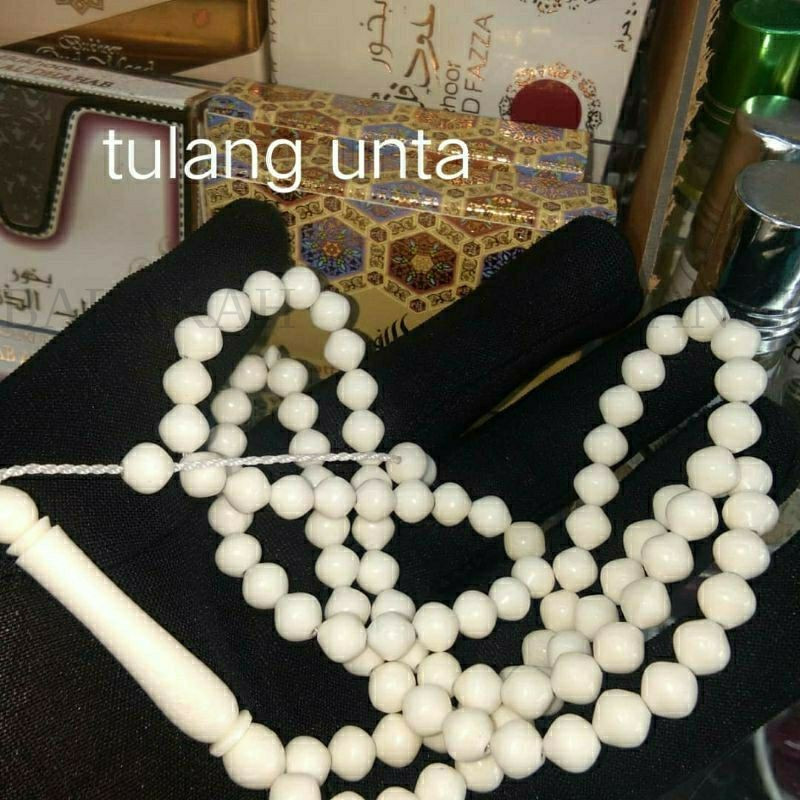 original Tasbih TULANG UNTA camel bone 99 BIJI Pcs 8mm !!!