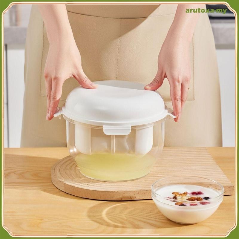 [ArutoxaMY] Food Sieve Strainer 3L Kitchen Gadgets Yogurt Strainer Maker Yogurt Filtration Fine Mesh for Yogurt Soy Milk Juice Homemade