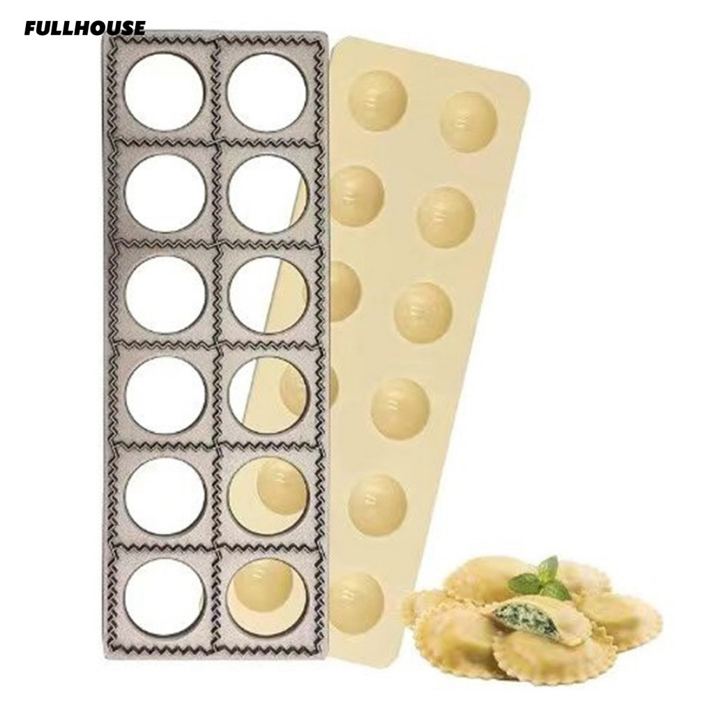 FH* Pierogi Maker Dumpling Mold Ravioli Maker Press Cutter Multifunctional Pasta Tool for Home Restaurant Use Reusable and Easy to Use