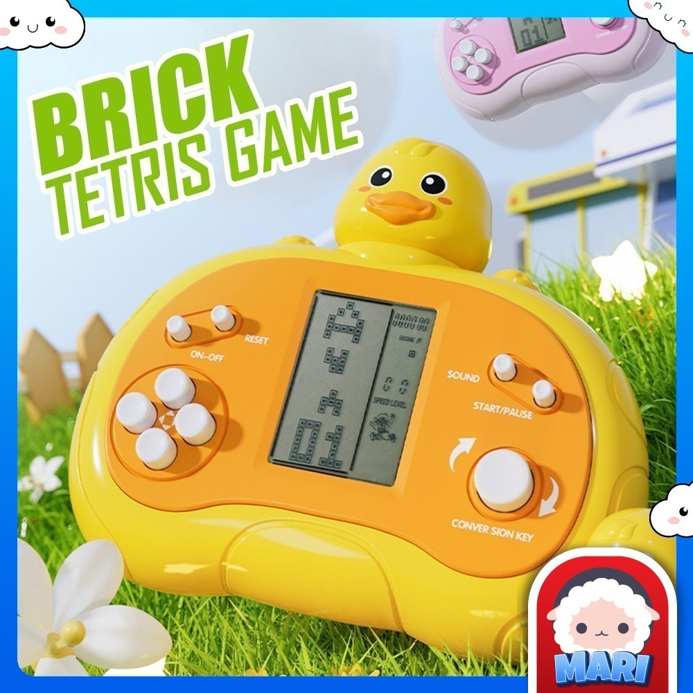 Tetris Cute Animal Classic Retro Electronic Brick Game Boy Console Boys Device Handheld Player Childhood Controller