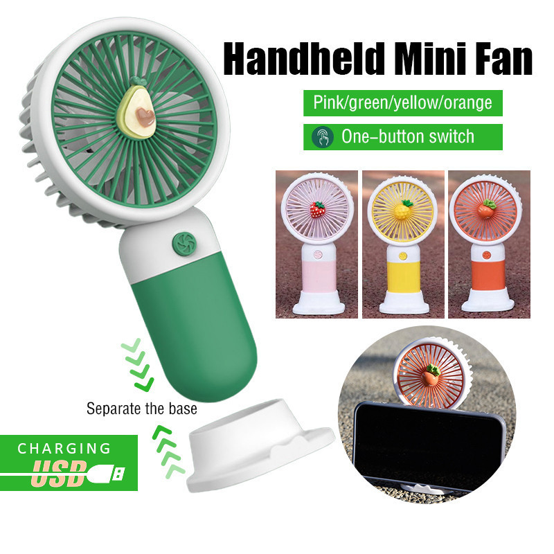 [Ready Stock] Kipas Mini Portable Handheld Fan Usb Fan Strong Wind Cute Mini Fan Rechargeable Kipas Tangan Bateri Summer