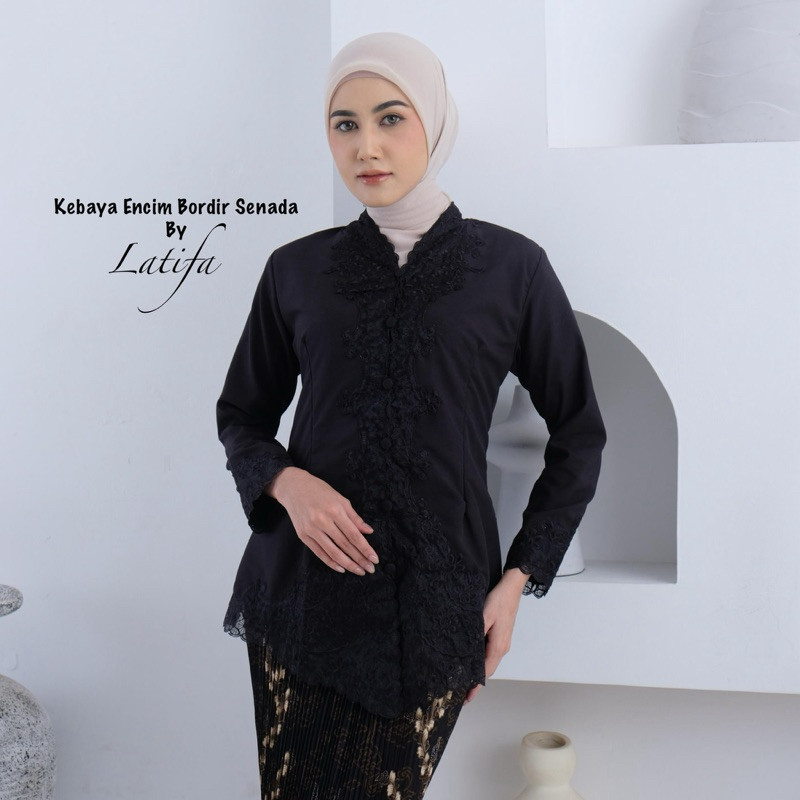 [KL Ready Stock] BAJU KEBAYA ENCIM BORDIR SENADA LATIFA TRADISI