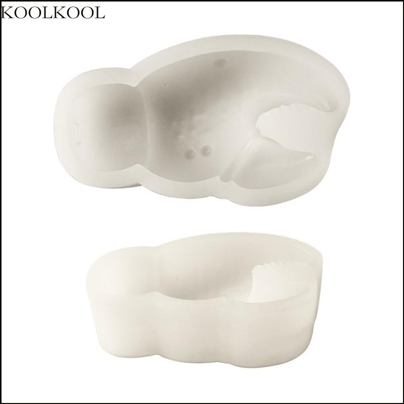 KOOK Silicone Ice Cream Maker Ice Cream Moulds DIY Silicone Popsicles Moulds Silicone Material Crab Claws Shape for Ice 