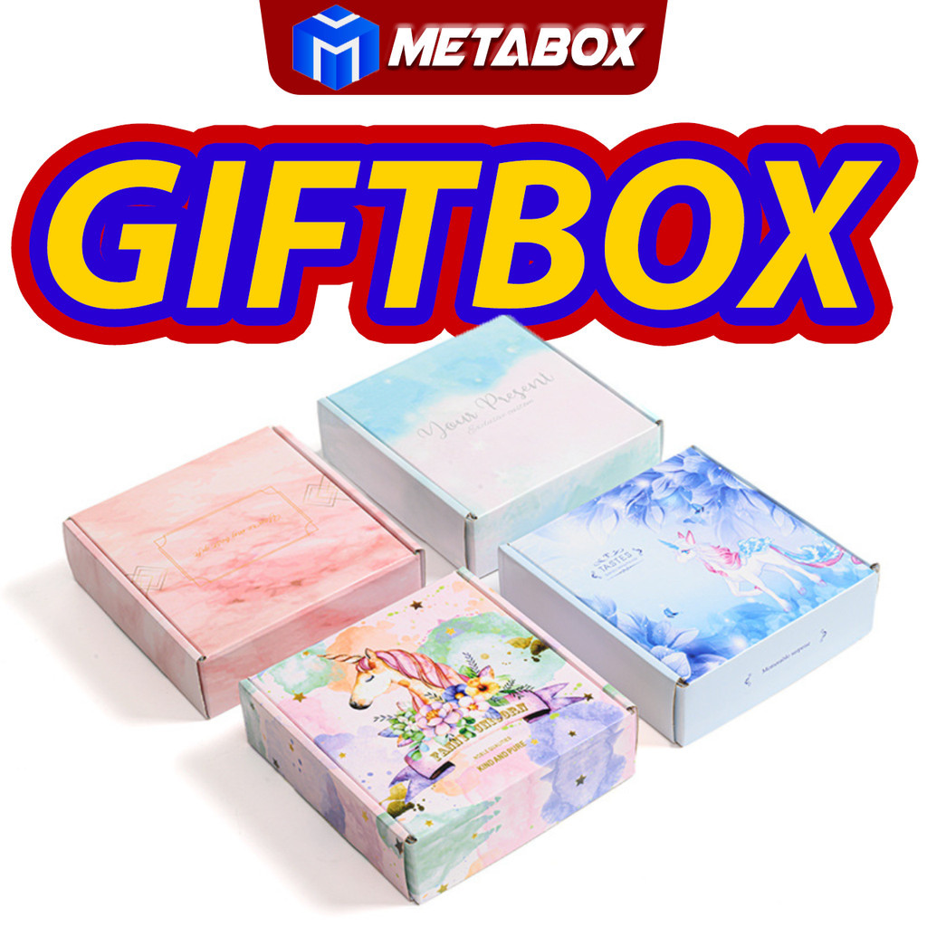 METABOX Pizza Box Kotak Carton Box Packaging Box Colour Gift Box Small Box Packing Box Paper Box 飛機盒