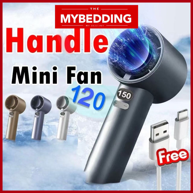 MYB_ 120 Speed Portable USB Mini Fan kipas mini kipas tangan Mini Fan Rechargeable Handheld Fan with Led Display M11