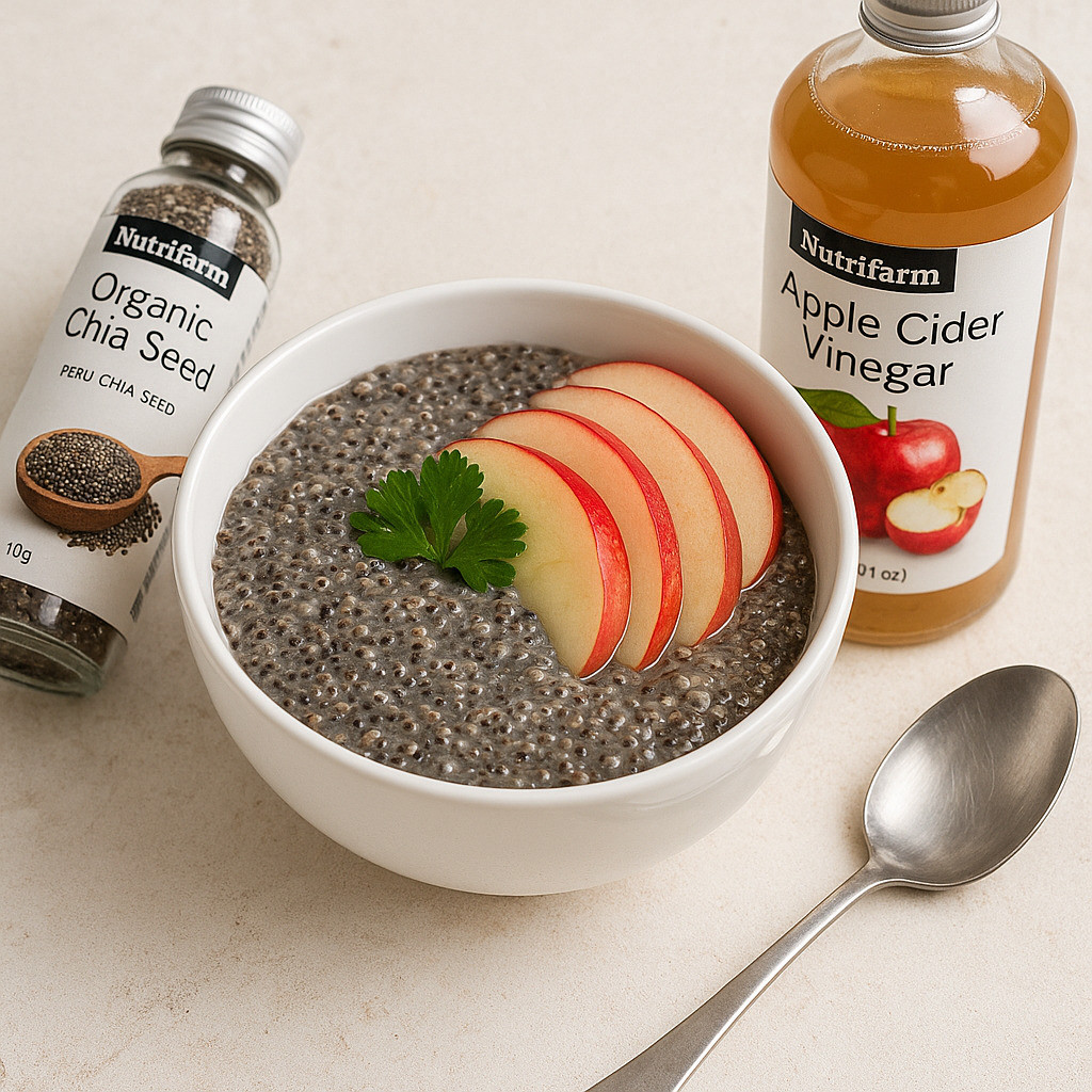 Must Premium NUTRIFARM PAKET CUKA APEL 500ML DAN CHIA SEED 70GR Durable - Image 3