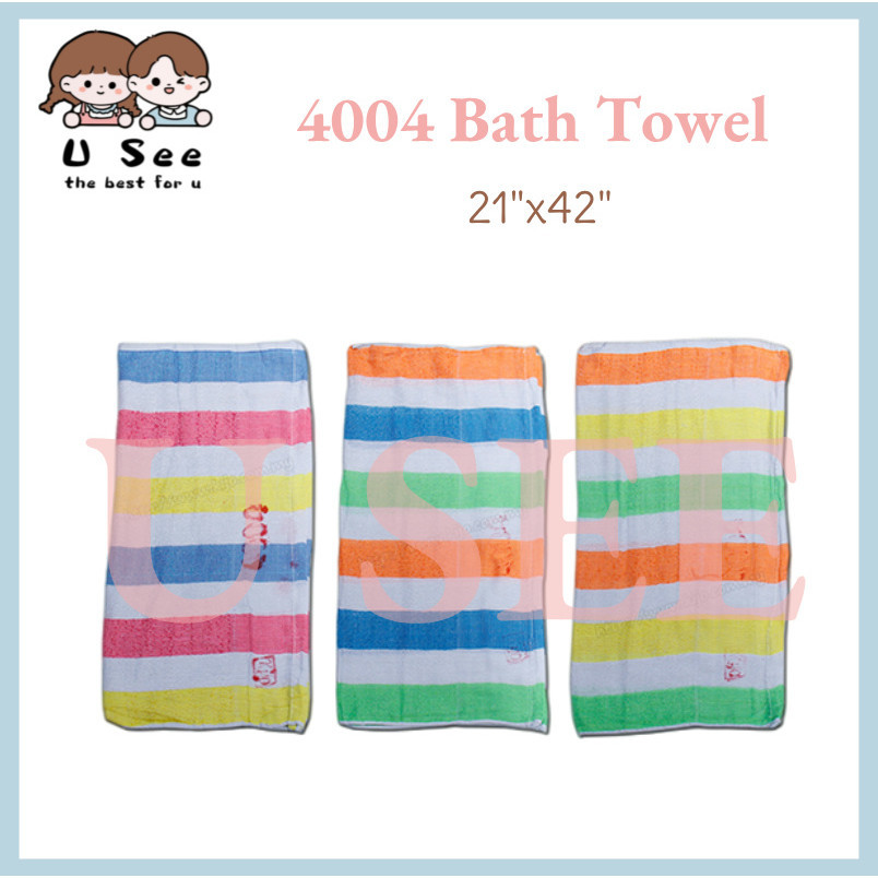 READY STOCK!!!【12-PCS】 4004 Bath Towel 1 X 12-PCS Tuala Mandi Cotton 浴巾