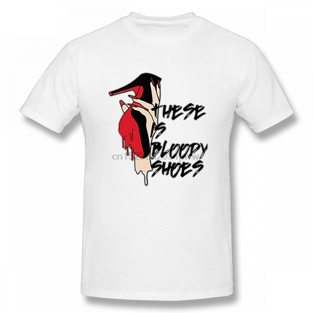 CARDI B T shirt Boy These Are Bloody Shoes T Shirt Free Shipping Unique For Boy Graphic T-Shirt