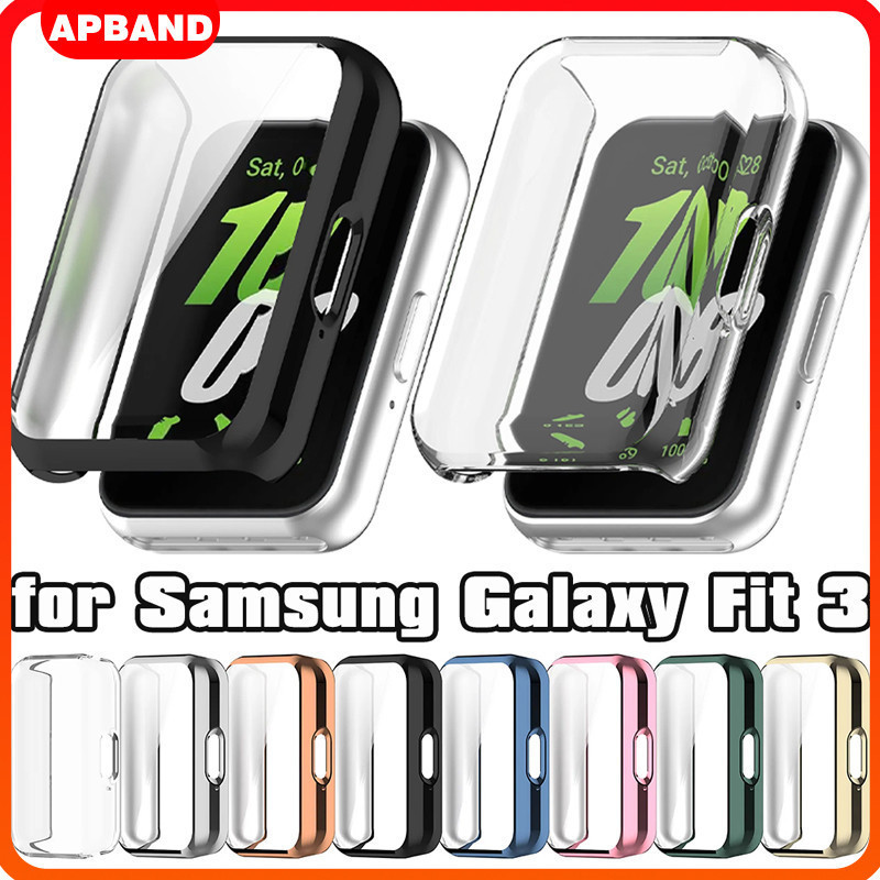 TPU Case for Samsung Galaxy Fit 3 Soft Screen Protector Cover Samsung Fit 3 Smartwatch Bumper With Film Samsung Fit 3