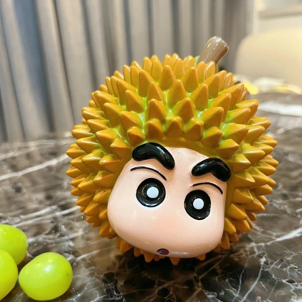 [CXMH] Creative Trendy Play Model Durian Crayon Shin-Chan Desktop Ornaments Cute Home Decorations Gifts for Friends Doll Cartoon Ornaments Crayon Shin-Chan Ornaments Crayon Shin-Chan Merchandise Crayon Shin-Chan Gadget Children Student Gifts Birthday