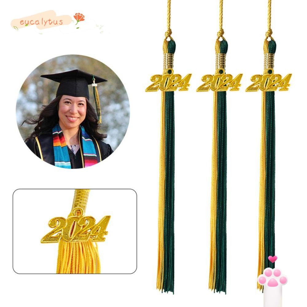 EU-FASHION Academic Tassel, Pure Color Polyester Alloy Graduation Cap Hanging, Ornaments Souvenir Gifts 45 Colors Charm Pendant Graduation