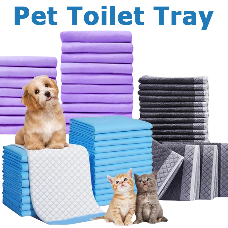 Pet Toilet Tray Bamboo Charcoal Pet Training Wee Pad Absorbent Disposable Diaper Non Wetting Diaper