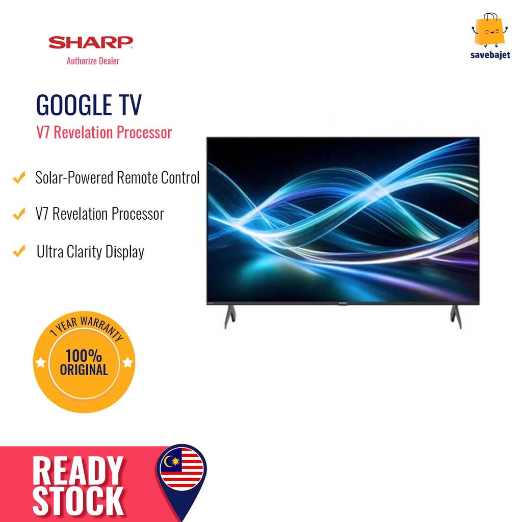 Sharp Televisyen - 50” 4K HDR Google TV 4TC50HJ6000X