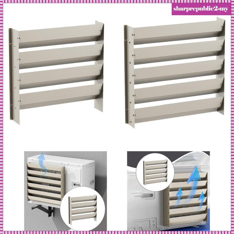 FAKEME Outdoor Air Conditioner Deflector Windshield Diverter Cover Easy to Install for Register and Grille Air Vent Louver Cover