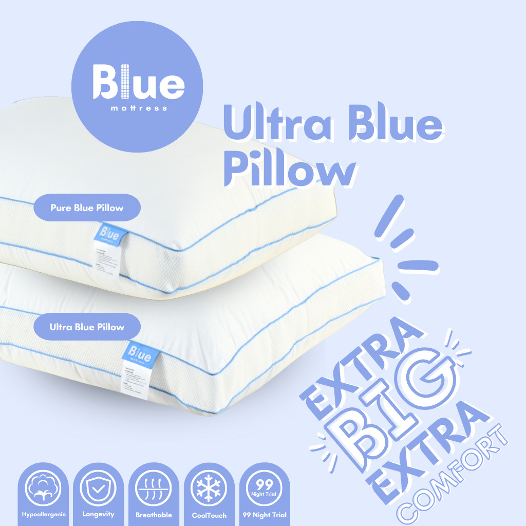 Blue Mattress | Ultra Blue Pillow | 99-Night Free Trial