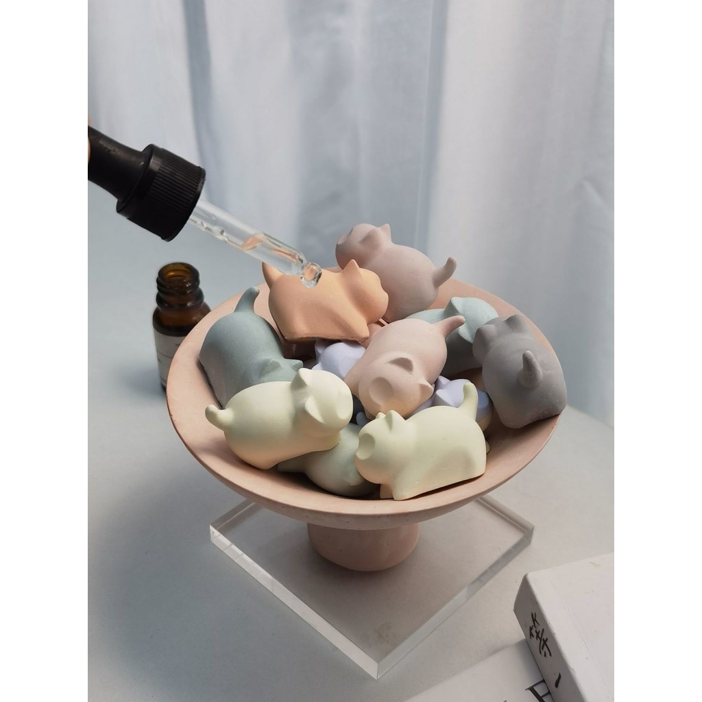MJshop Aromatherapy Diffuser One Bowl Colorful Cat Girl Desktop Decoration Ornaments diy Atmosphere Good Things