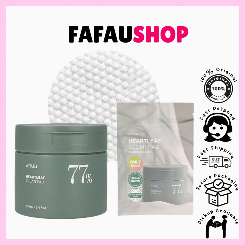 ⭐️Ready Stock⭐️ Anua Heartleaf 77 Clear Pad 10pads / 70pads