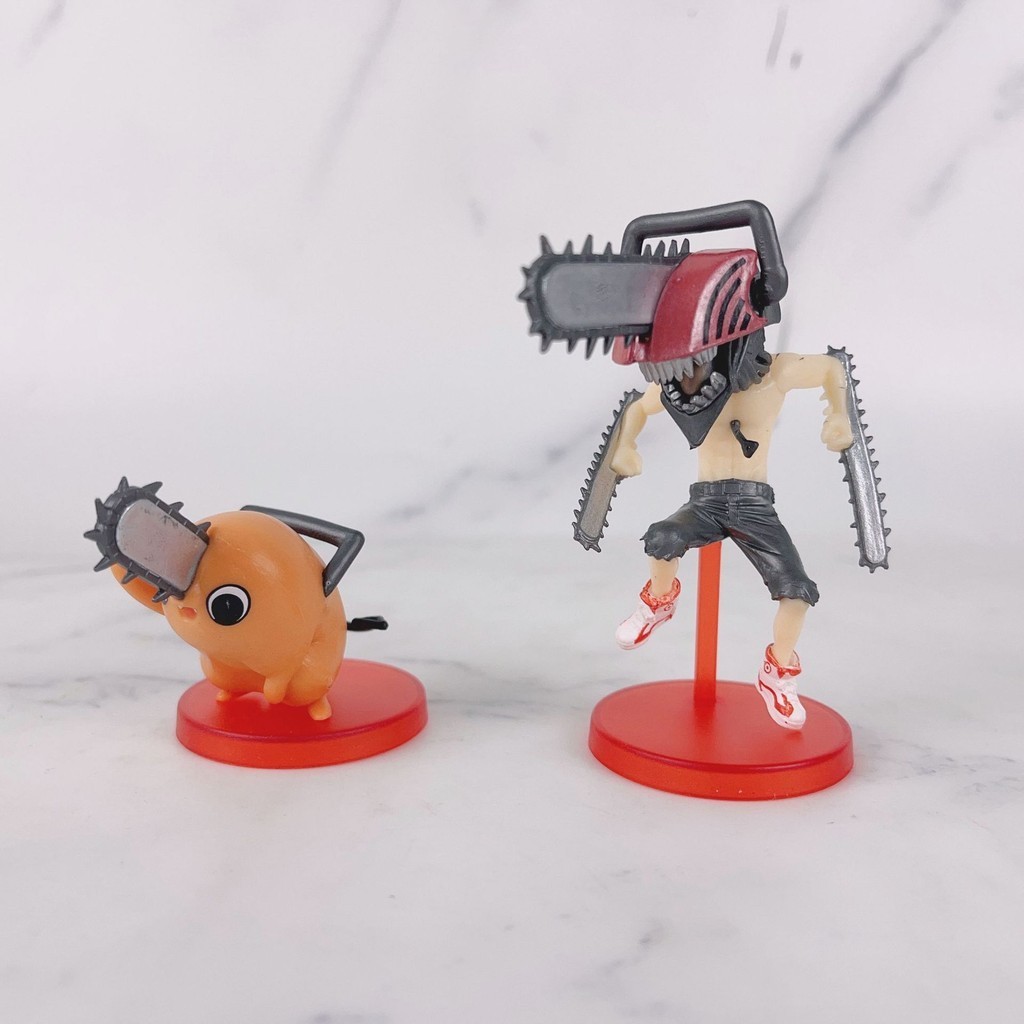 2 Chainsaw Man Q Version Poqita Chainsaw Man Demon Yuqita Peripheral Anime Garage Kits Model Furnishing Articles