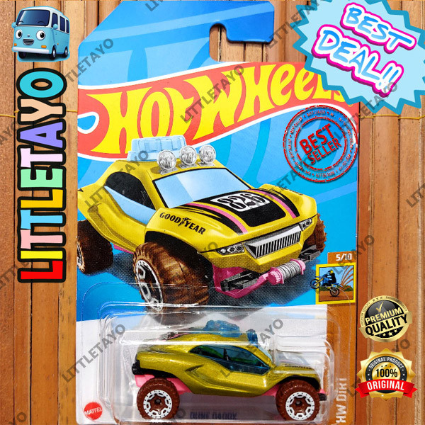 HIJAU Hot Wheels Dune Daddy Green Pink 2024 Hotwheels Off Road Original