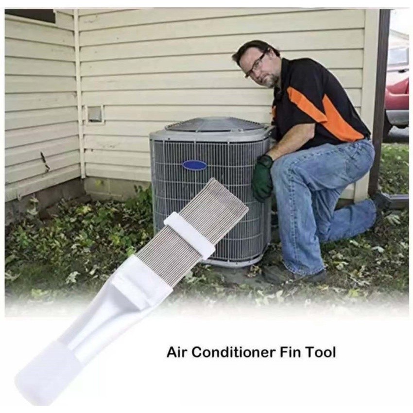 DIY Duty Stainless Steel Fin Comb Radiator Cleaning Brush Air Conditioning Dust Removal Tool Build Hardware - Image 2