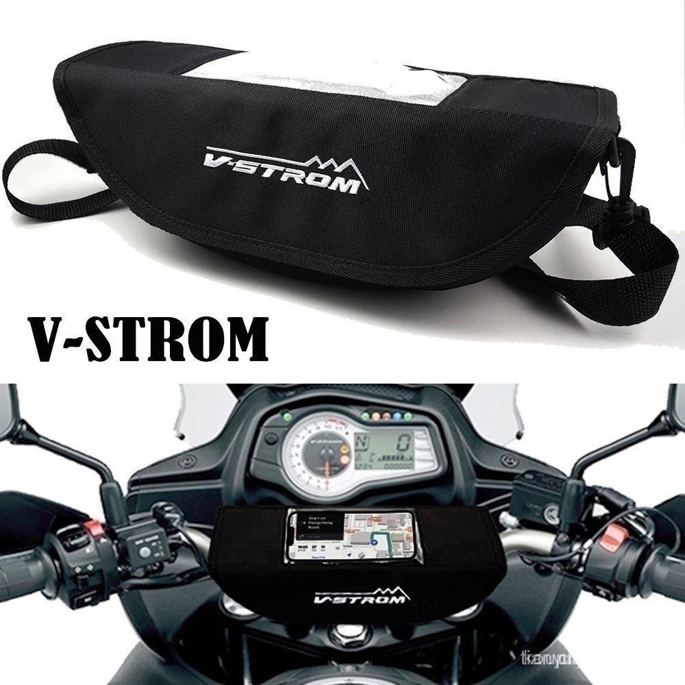 For Suzuki VStrom 650 1000 1050 250 /XT DL650 DL1000 DL250 Motorcycle Handlebar Waterproof Storage Navigation Travel Bag V-Storm LQ43 UHHE HLEQ