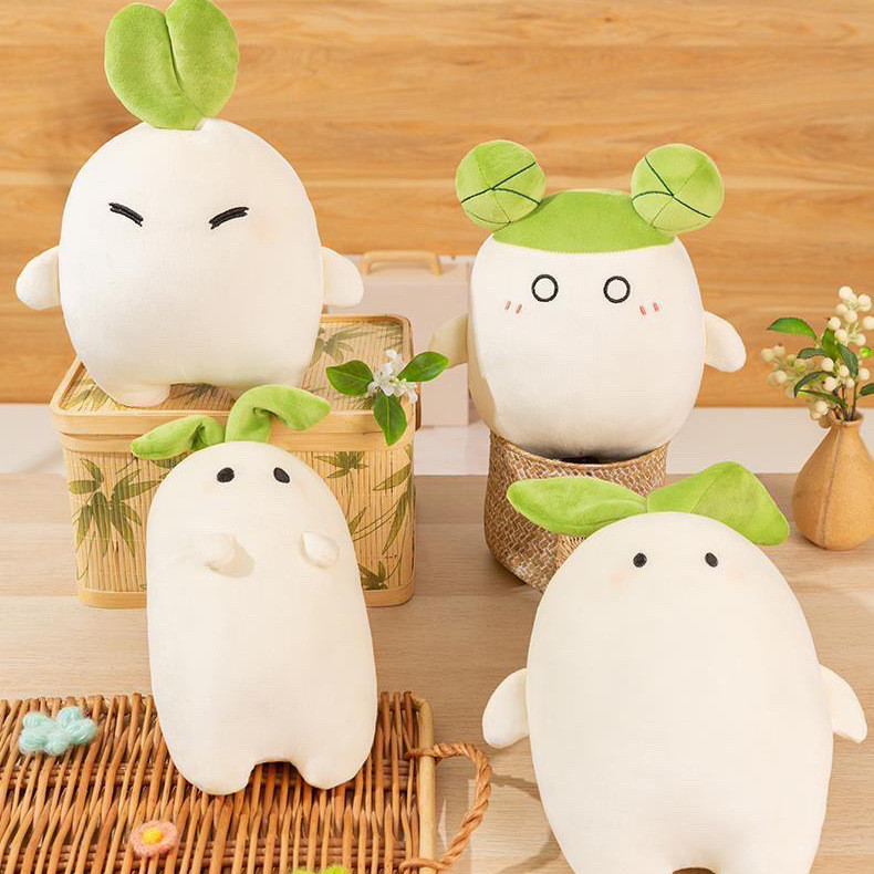 Doll Radish Super Cute Plush Doll Cute Radish Mountain Merchandise Dumpling Children Girls Gifts