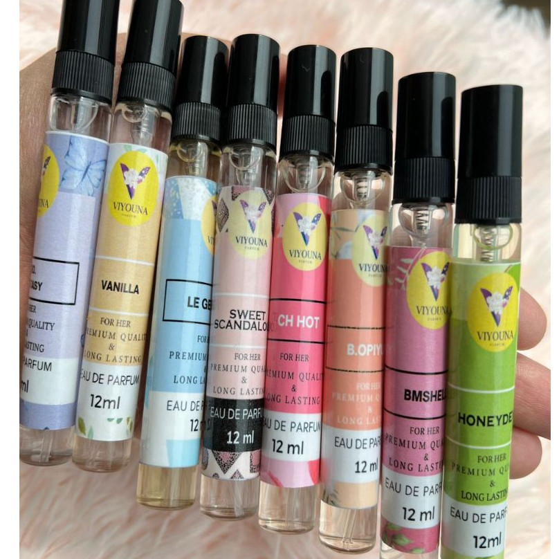MINYAK WANGI VIYOUNA 12ml  Edp Long Lasting High Quality Minyak Wangi Perempuan Travel Size Mesra Solat Beauty Fragrance