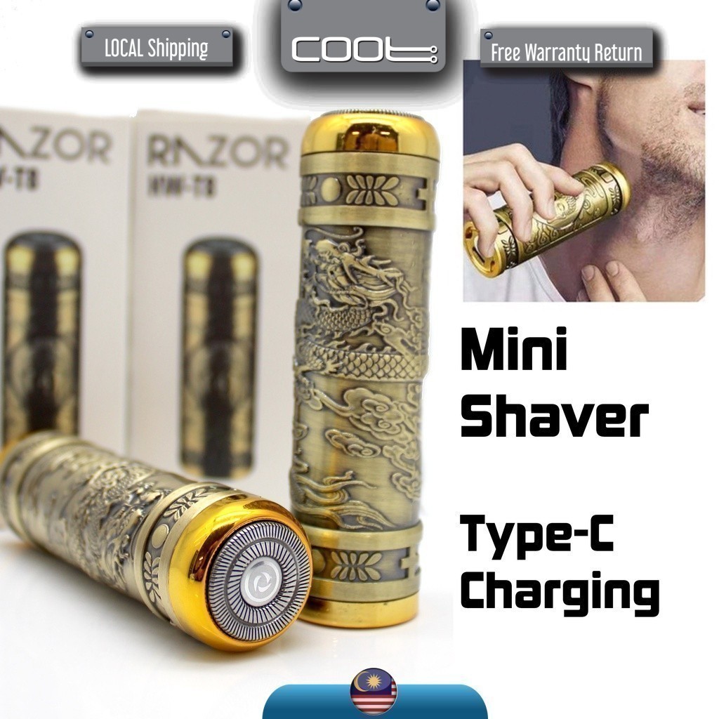 Mini Shaver Portable Man Grooming Use Cukur Janggut USB Rechargeable Mesin Cukur Janggut Electric Shaver