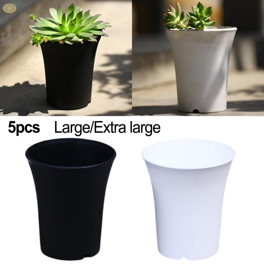 Sustainable Recycled Plastic High Waist Planters 5 Pieces Home and Office Decor