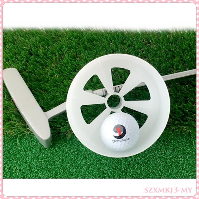 [Activity Price] Outdoor Backyard Garden Flag Stick Pole Cup Putting Putter -White