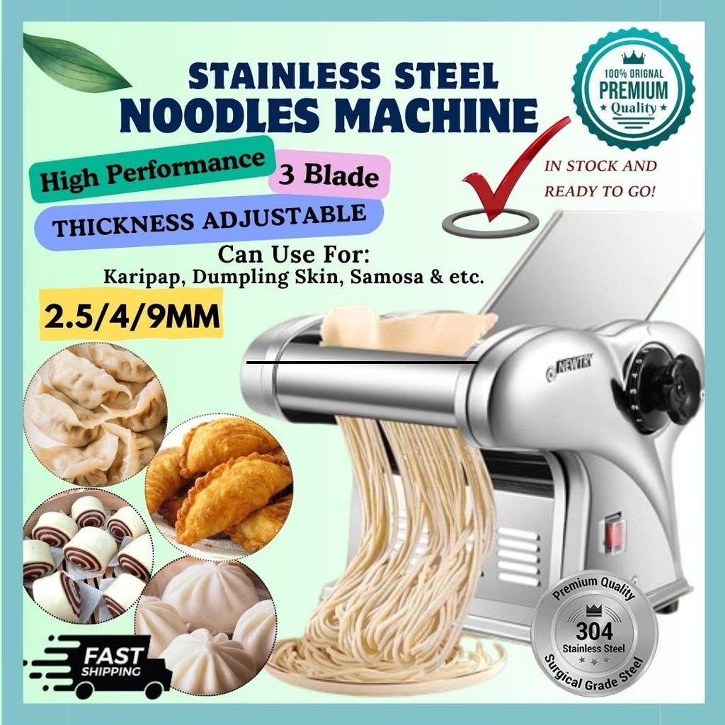 KELETOOL Electric Pasta Maker Machine Noodle Maker Mesin Buat Mee Dumpling Karipap Mesin Mee Serbaguna Mee Mesin 面条机 压面机