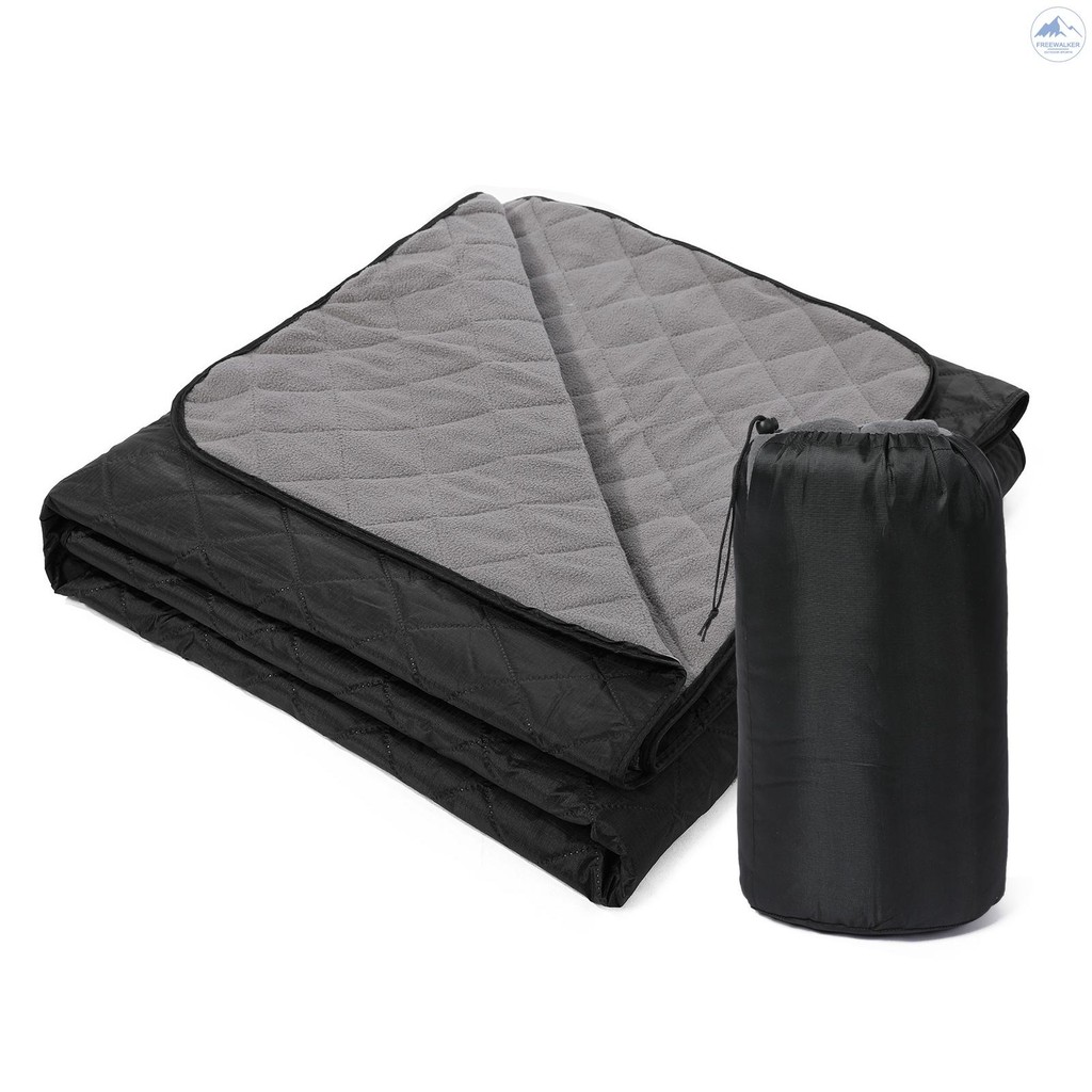 Camping Blanket Water-resistant Quilted Fleece Stadium Blanket for Outdoor Camping Picnic Park