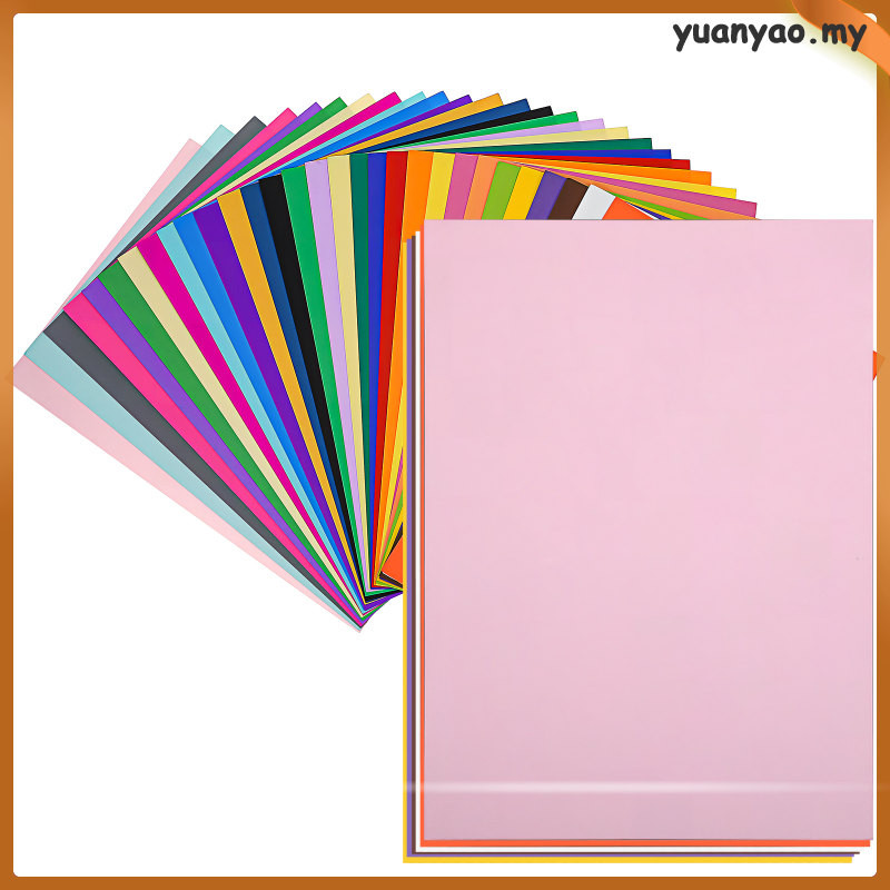 60 Sheets Cardstock Colored Printer Paper Textured Blank Heavy Cardboard Envelope 29.60X21.00X0.10CM Child yuanyao